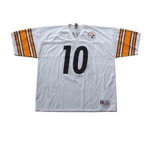 Logo 7 Vintage 90s Pittsburgh Steelers #10 Kordel "Slash" Stewart Jersey Men XL